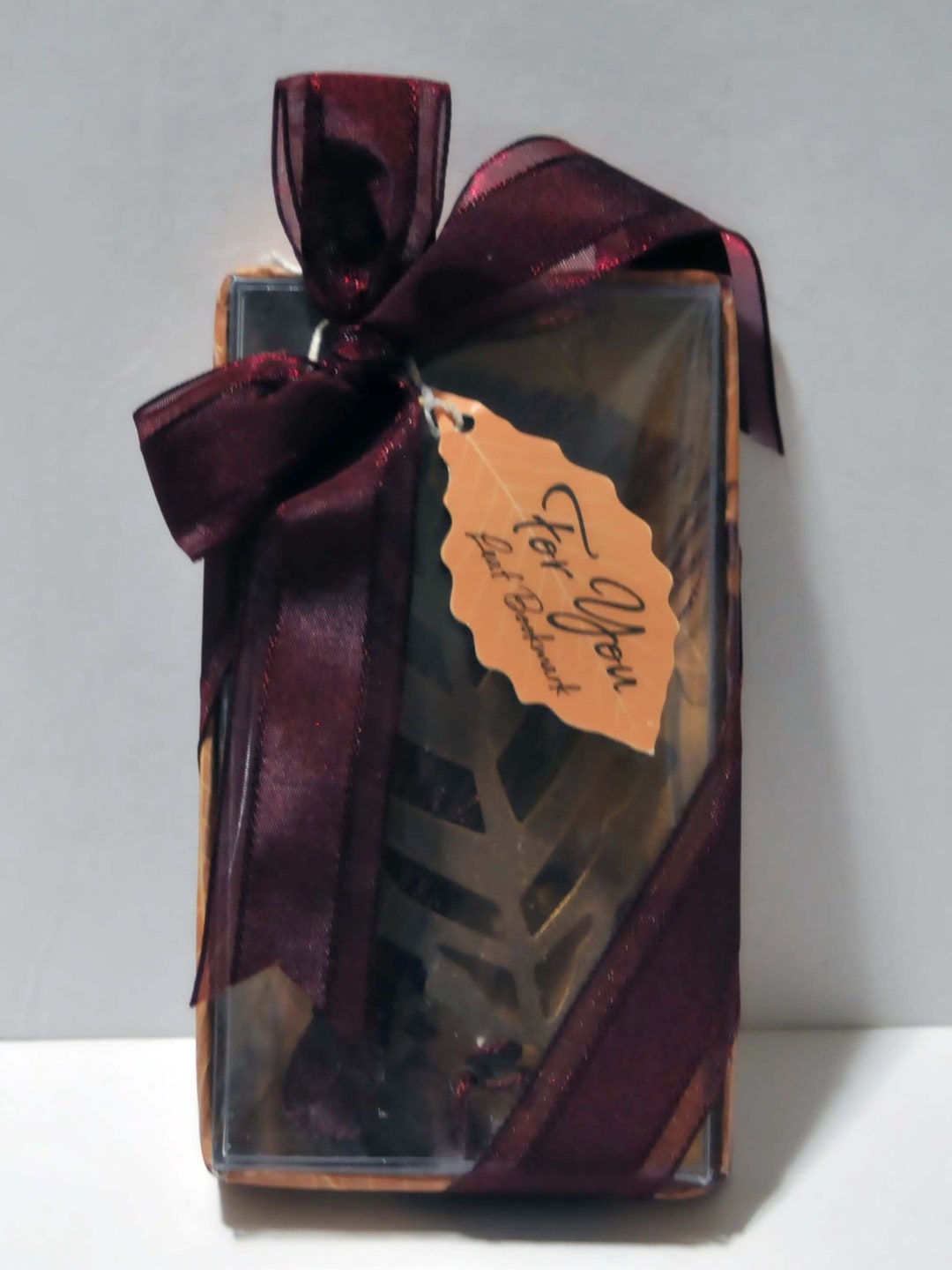 Metal Leaf Bookmark With Tassle Etsy