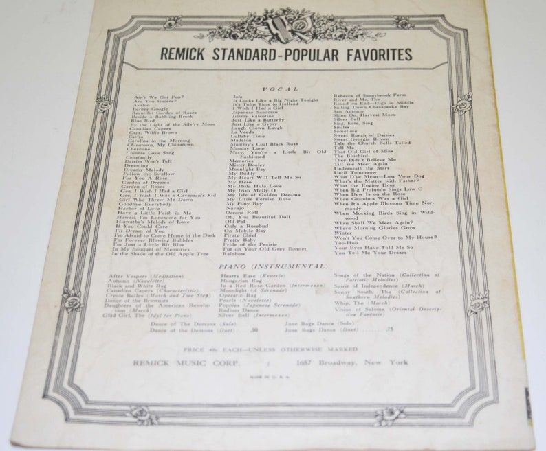 1933 Sheet Music Puddin' Head Jones Etsy