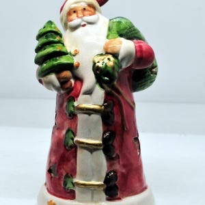 Ceramic Santa Candle Holder