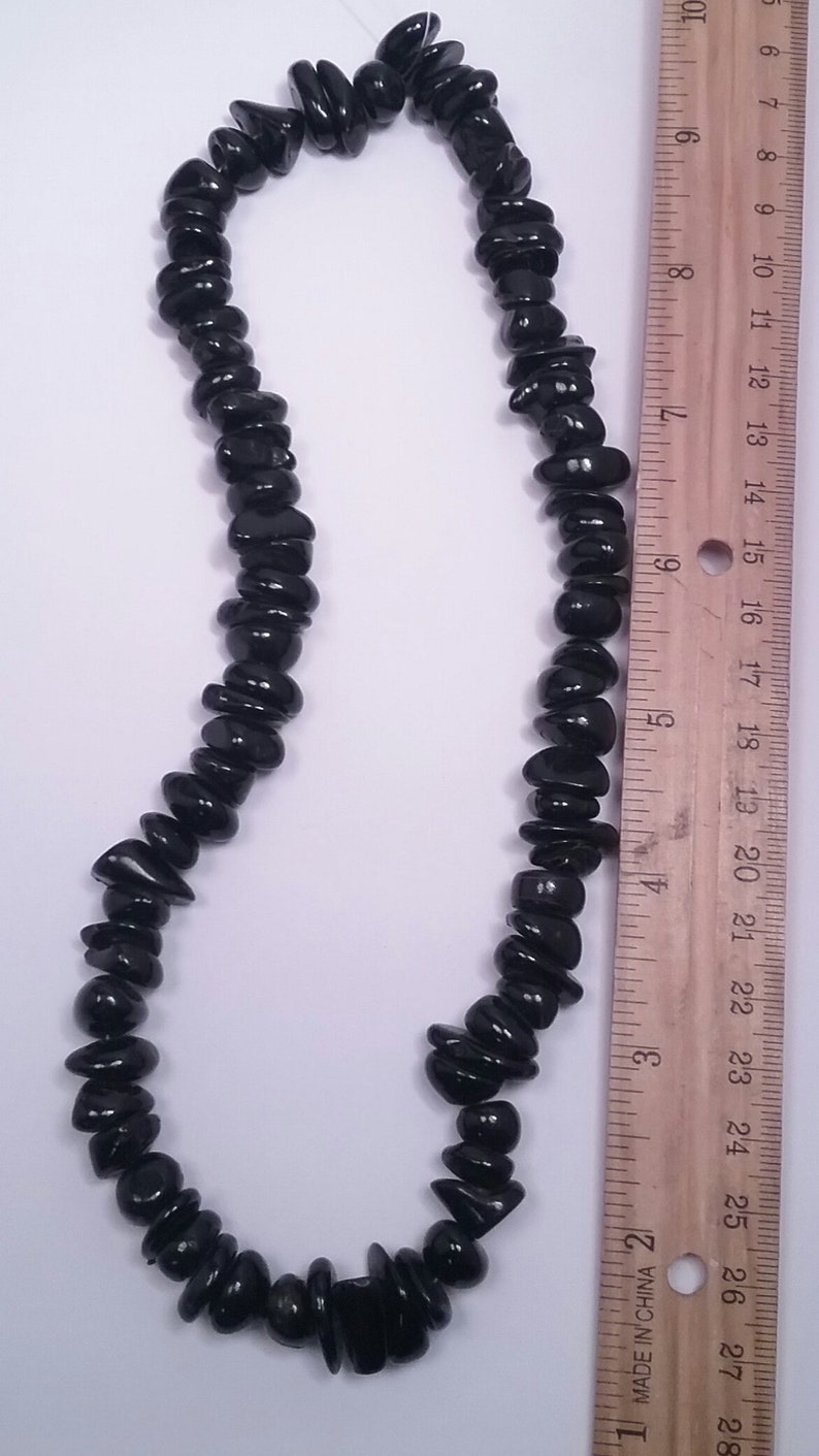 Chunks of black coral beads #4