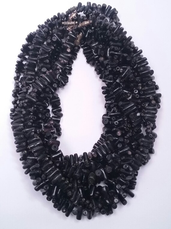 Black Coral Necklace 6 Etsy