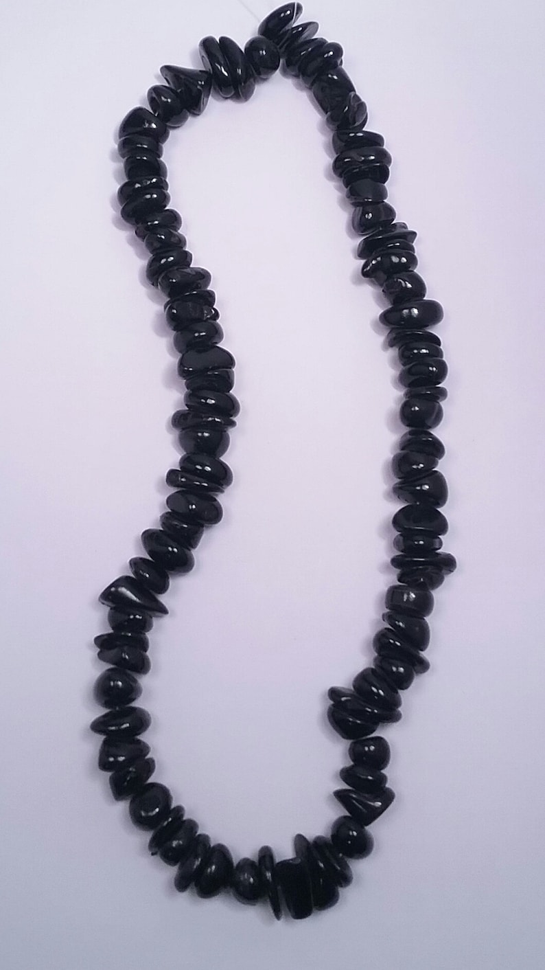 Chunks of black coral beads #4