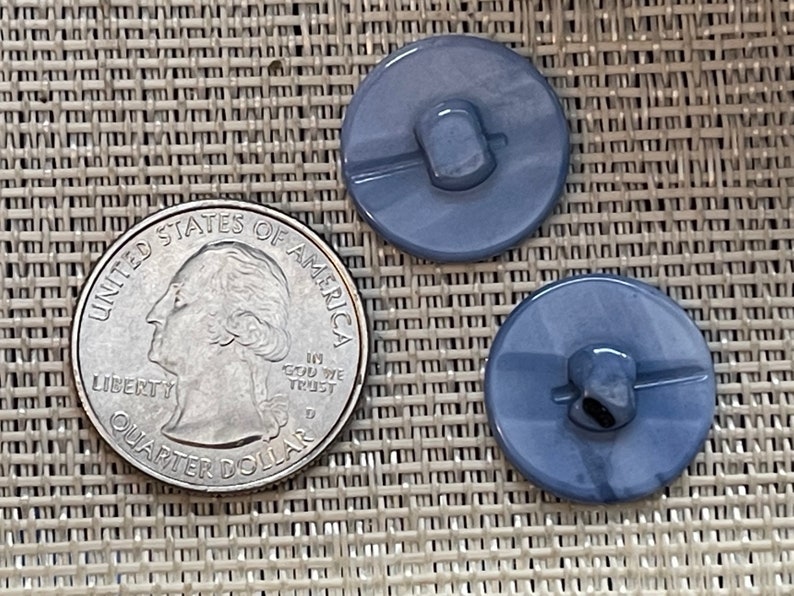 Vintage Blue MOP Shank Buttons