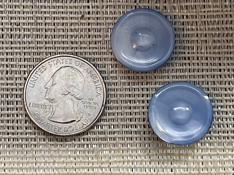 Vintage Blue MOP Shank Buttons