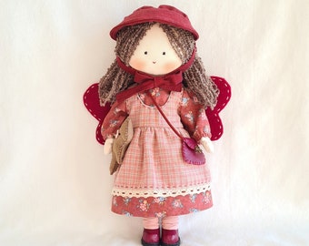 Doll,little doll,cloth doll,fairy,rag doll,handmade doll