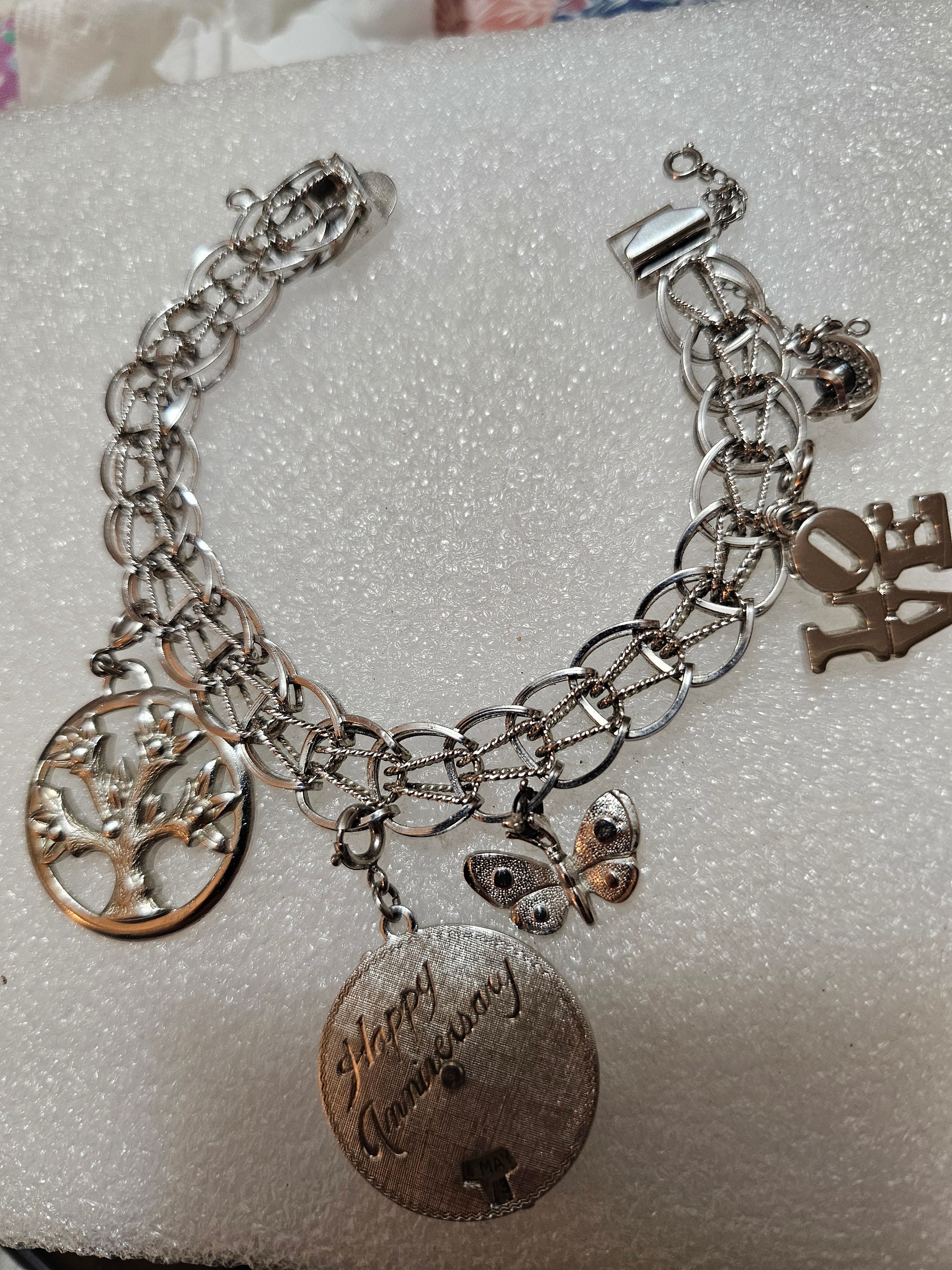 円高還元 Vintage Etsy - Bracelet. Charm Sterling JB アクセサリー