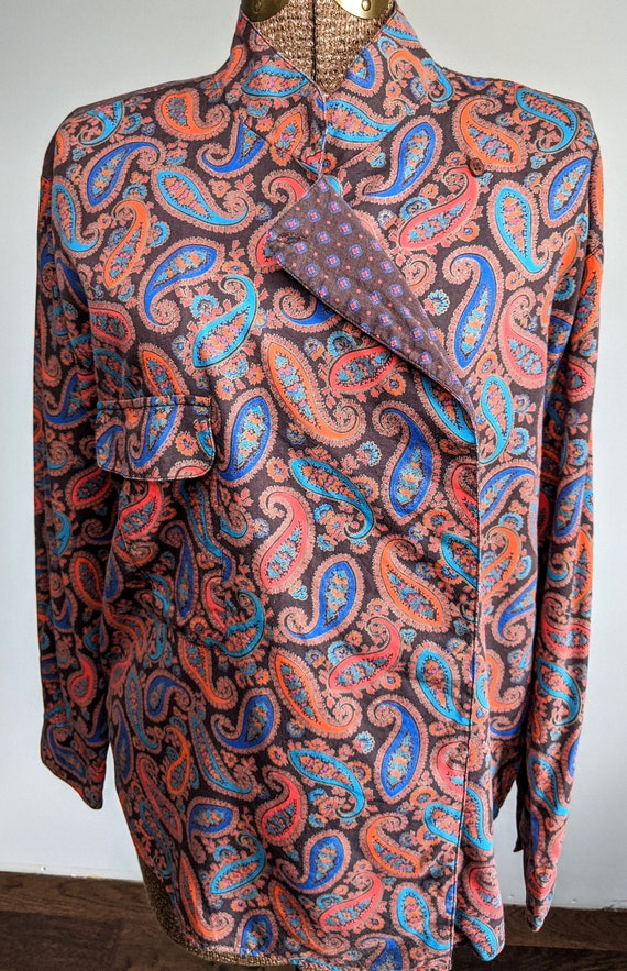 Vintage Upper Class Women's Brown Paisley and Cali