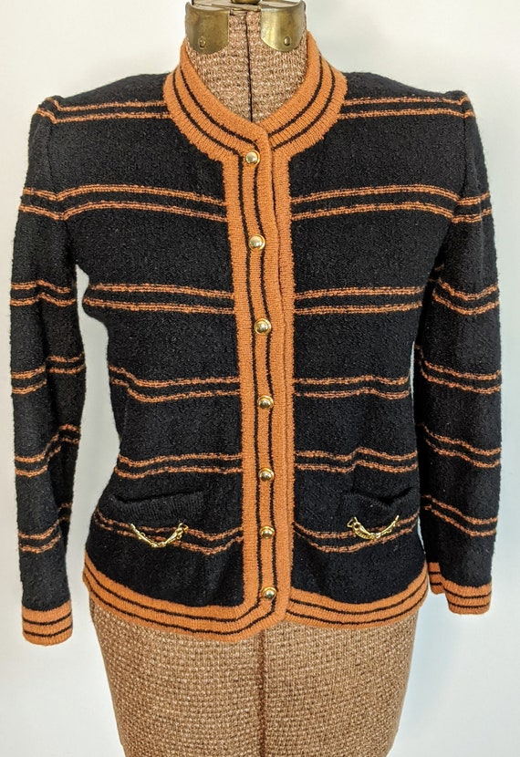 Vera Borea Black and Brown Striped 