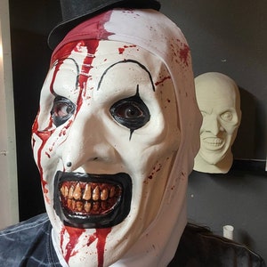 Disfraz de payaso Joker para hombre y mujer, Mono Blanco y negro con  máscara de terror para Halloween - AliExpress