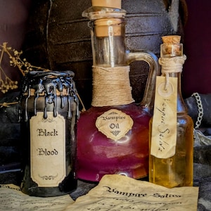 Witcher Vampire set Black Blood Geralt Yennefer
