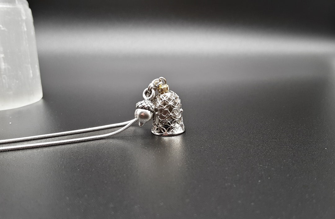 Thimble and Acorn Thimble and Acorn Necklaces Thimble Kiss Etsy