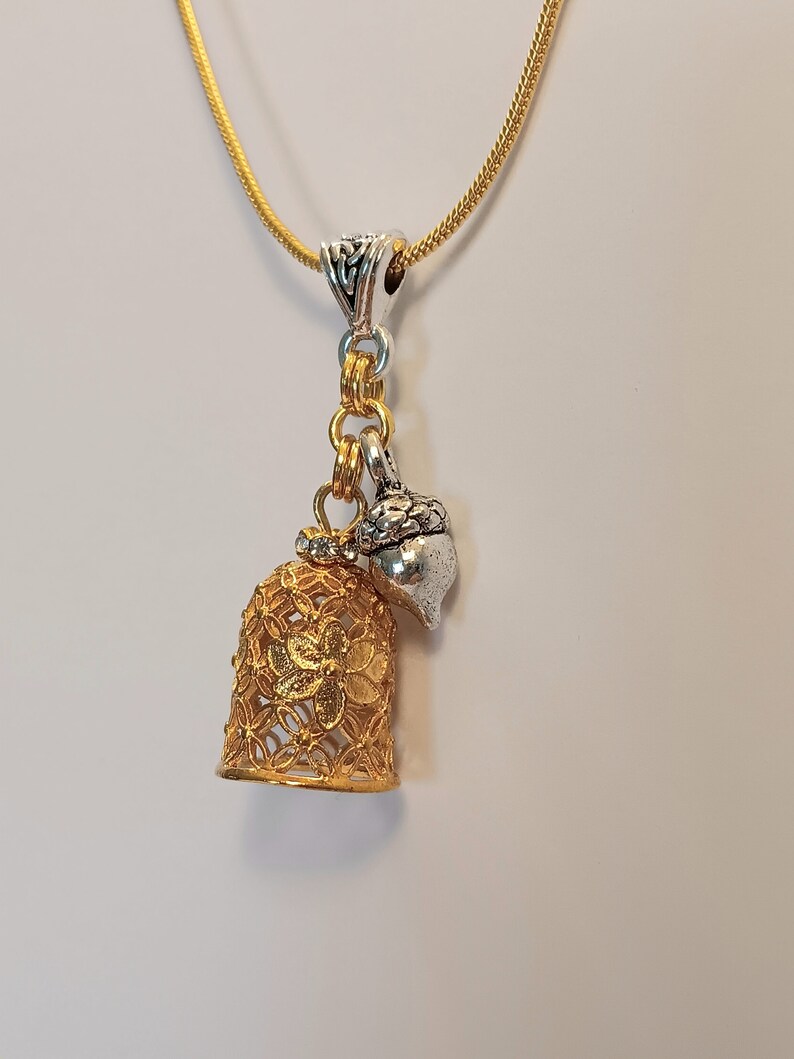 Thimble and Acorn, Thimble and Acorn Necklaces, Thimble Kiss, Thimble Acorn Necklace Etsy