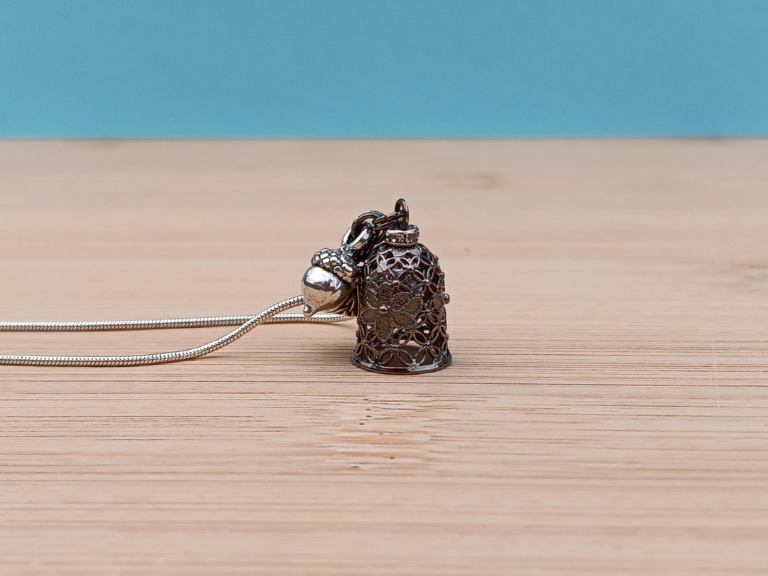 Thimble and Acorn, Thimble and Acorn Necklaces, Thimble Kiss, Thimble Acorn Necklace Etsy