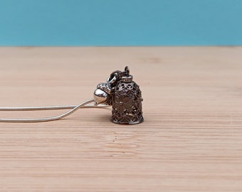 Thimble and Acorn, Thimble and Acorn Necklaces, Thimble Kiss, Thimble Acorn Necklace