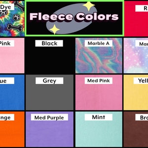 Fleece colors