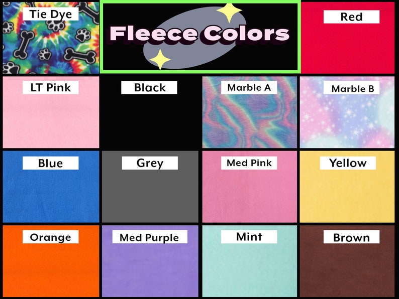 Fleece colors