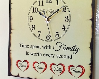 Personalised Family Clcok
