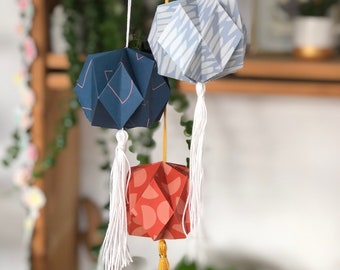 Paper Origami ‘Lampion’  DIY