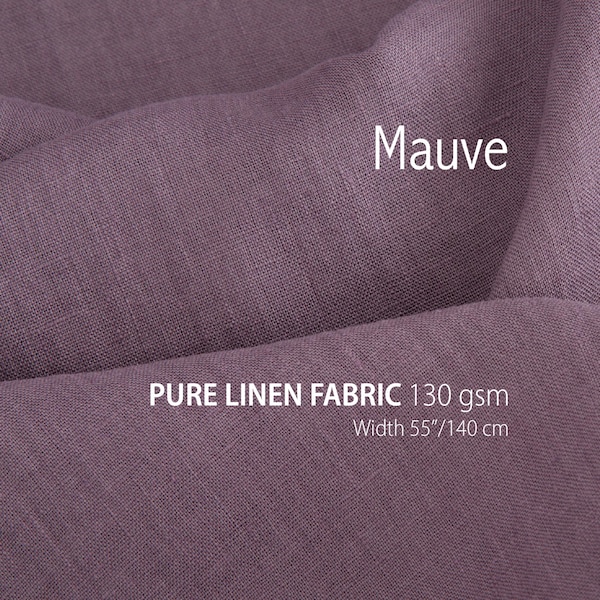 Pure Linen Fabric by Yard, Lightweight Flax Cloth for Tailoring and Home Textiles