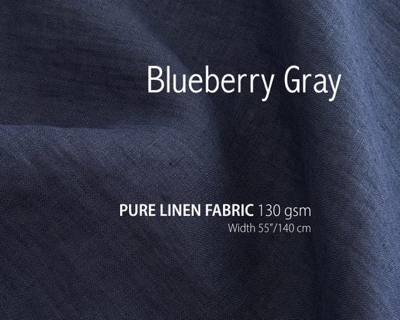 100% Washed Soft Linen Lightweight, Flax Fabric by Yard, Natural Textile