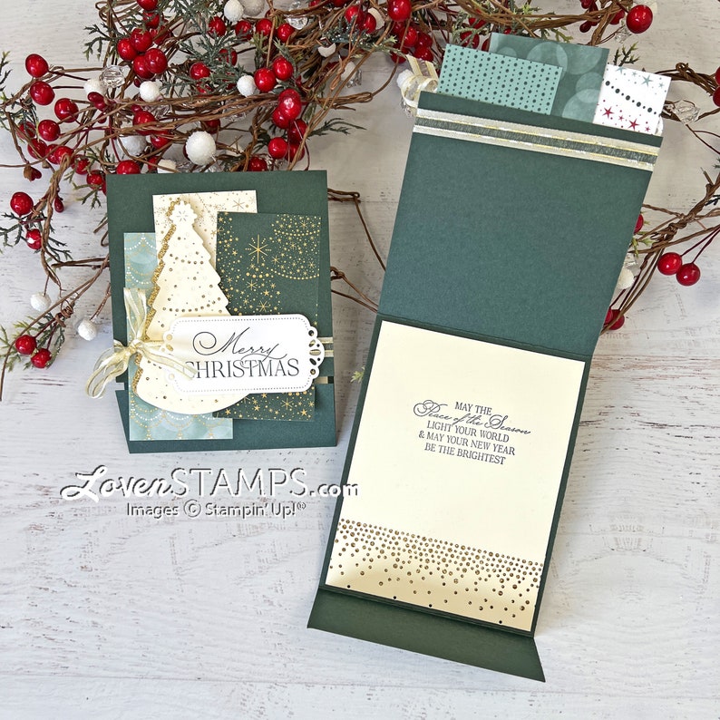 Stampin' Up Lights Aglow Bundle Christmas Card Tutorials PDF ONLY