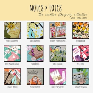 Video lezione con il pacchetto di note e borse Stampin' Up! - SOLO PDF + 12 video esclusivi - Tutorial del progetto Creative Stamping Collective