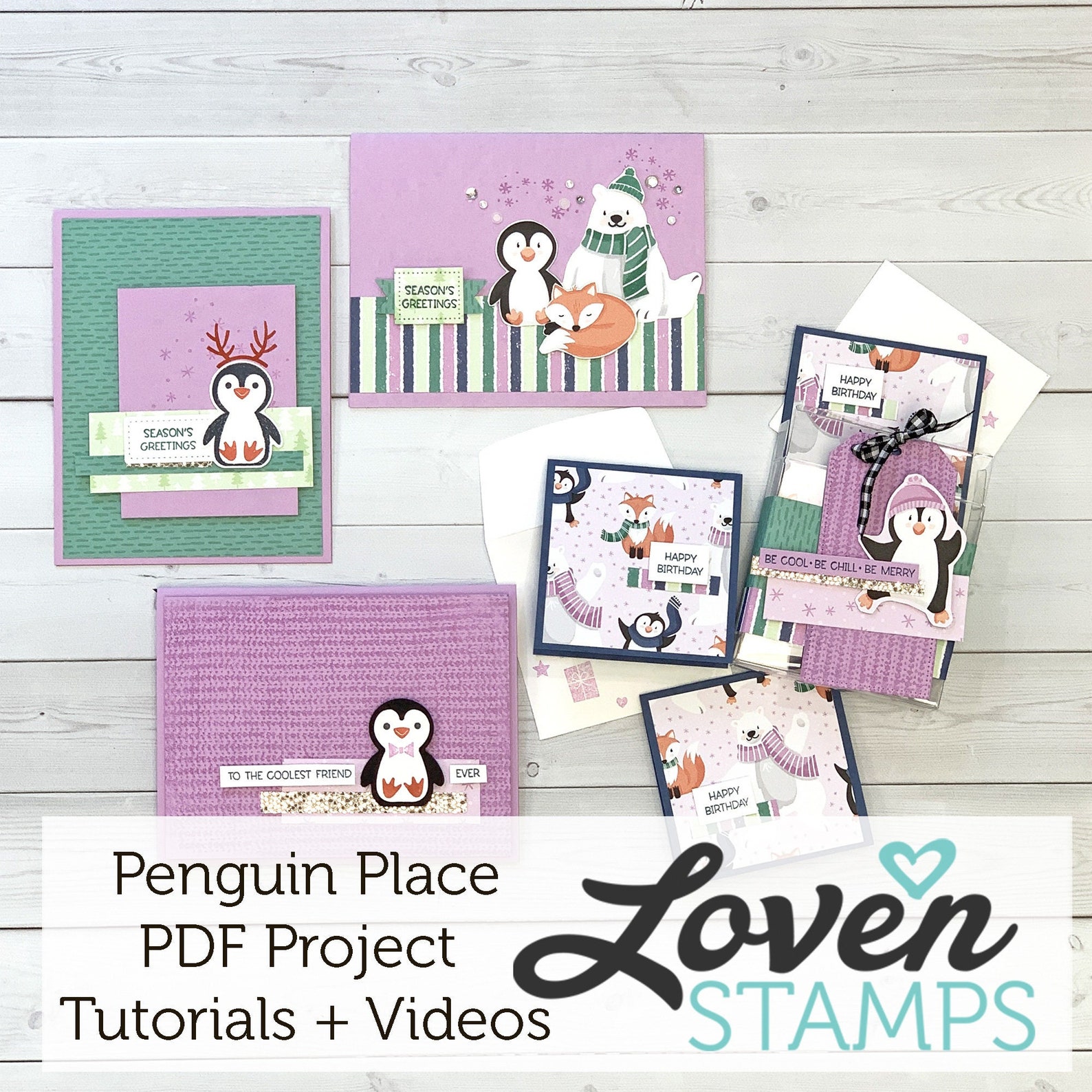 Stampin' Up! Penguin Place & Penguin Playmates Card Tutorials - PDF ...