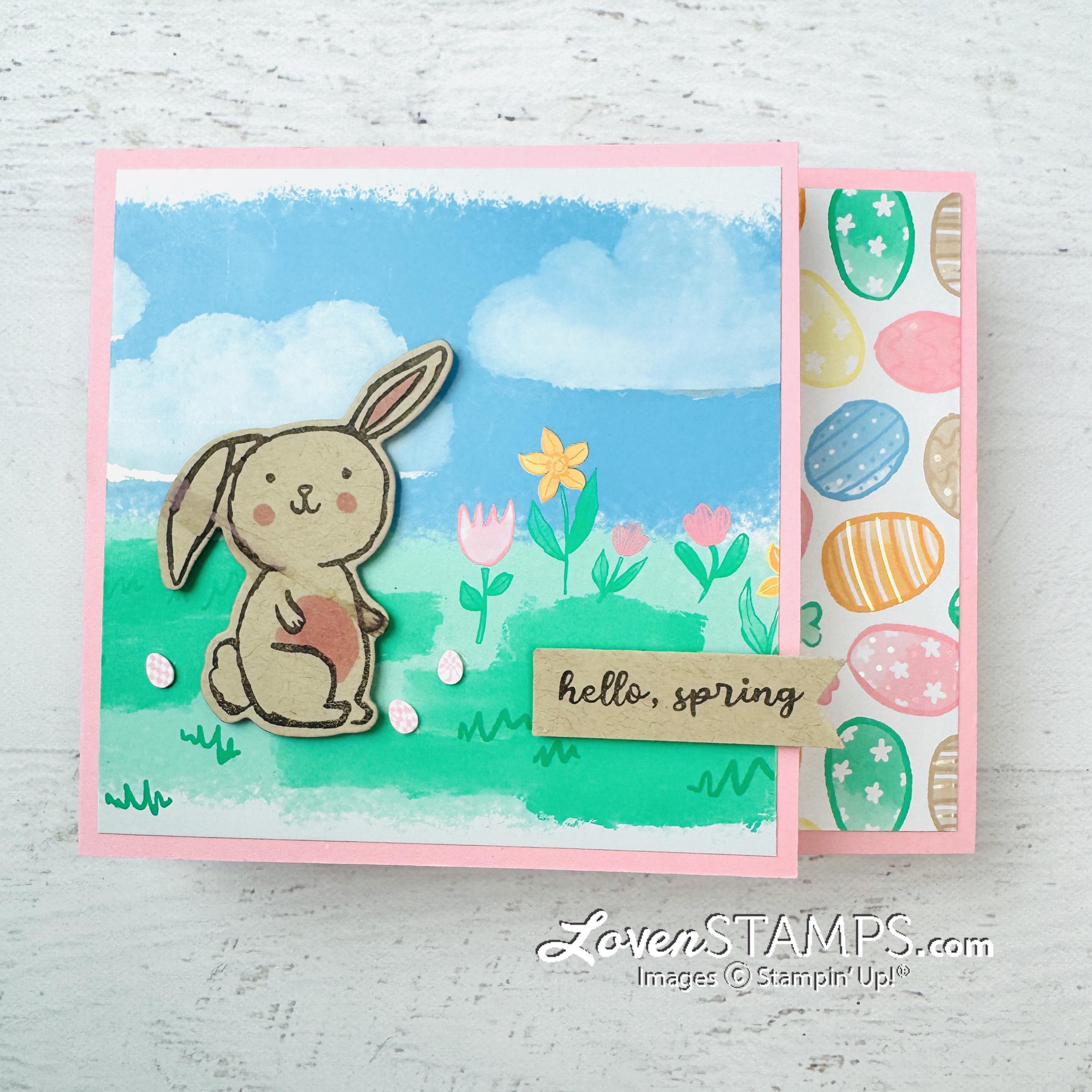 Stampin' Up! Easter Bunny Springtime Pop up Techniques Project and Card ...