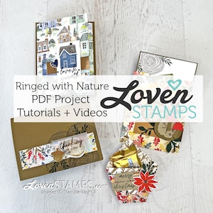 ¡Estampando! Tutoriales de tarjetas Anilladas con la Naturaleza - SÓLO PDF