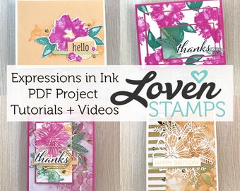 Stampin' Up! Expressions in Ink Card Tutorials - PDF ONLY