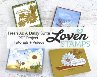 Stampin`Up! Frisch wie eine Gänseblümchen Reihe Karten-Tutorials - PDF NUR