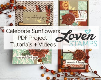 Stampin' Up! Celebrate Sunflowers Card Tutorials - PDF ONLY