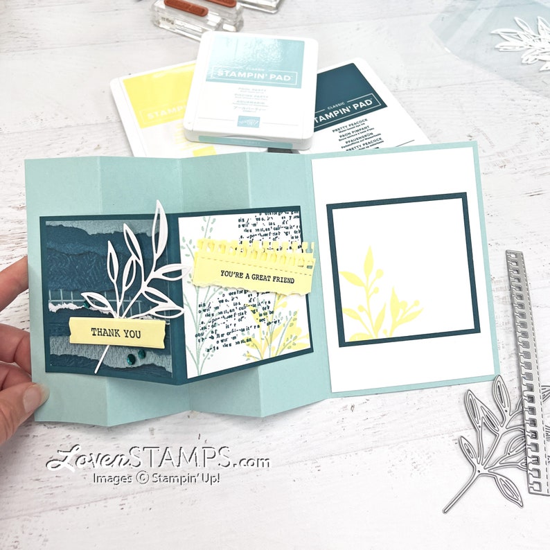 Stampin' Up Fresh As A Daisy Suite Card Tutorials PDF ONLY image 4