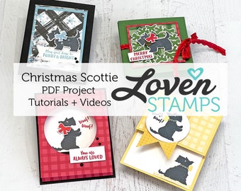 Stampin'Up! Kerst Scottie Card-tutorials - ALLEEN PDF