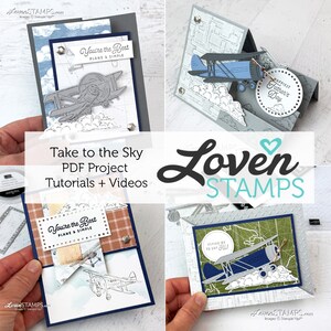 Stampin' Up ! Projet Take to the Sky et tutoriels de cartes à pliage amusant - PDF UNIQUEMENT