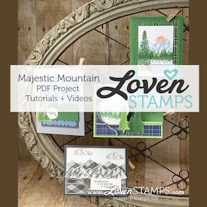 ¡Estampando! Tutoriales de tarjetas y proyectos con Majestic Mountain Air Suite - SOLO PDF