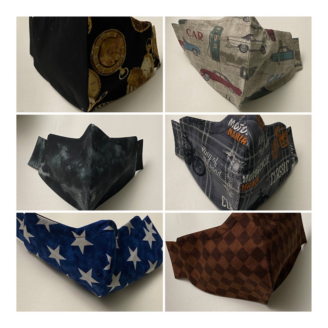 FACE MASK Xxl With Filter Pocket /nose Wire/ Adjustable and Etsy