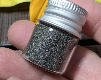 Magnetic Black Sand in Glass Jar: Arizona Desert Souvenir