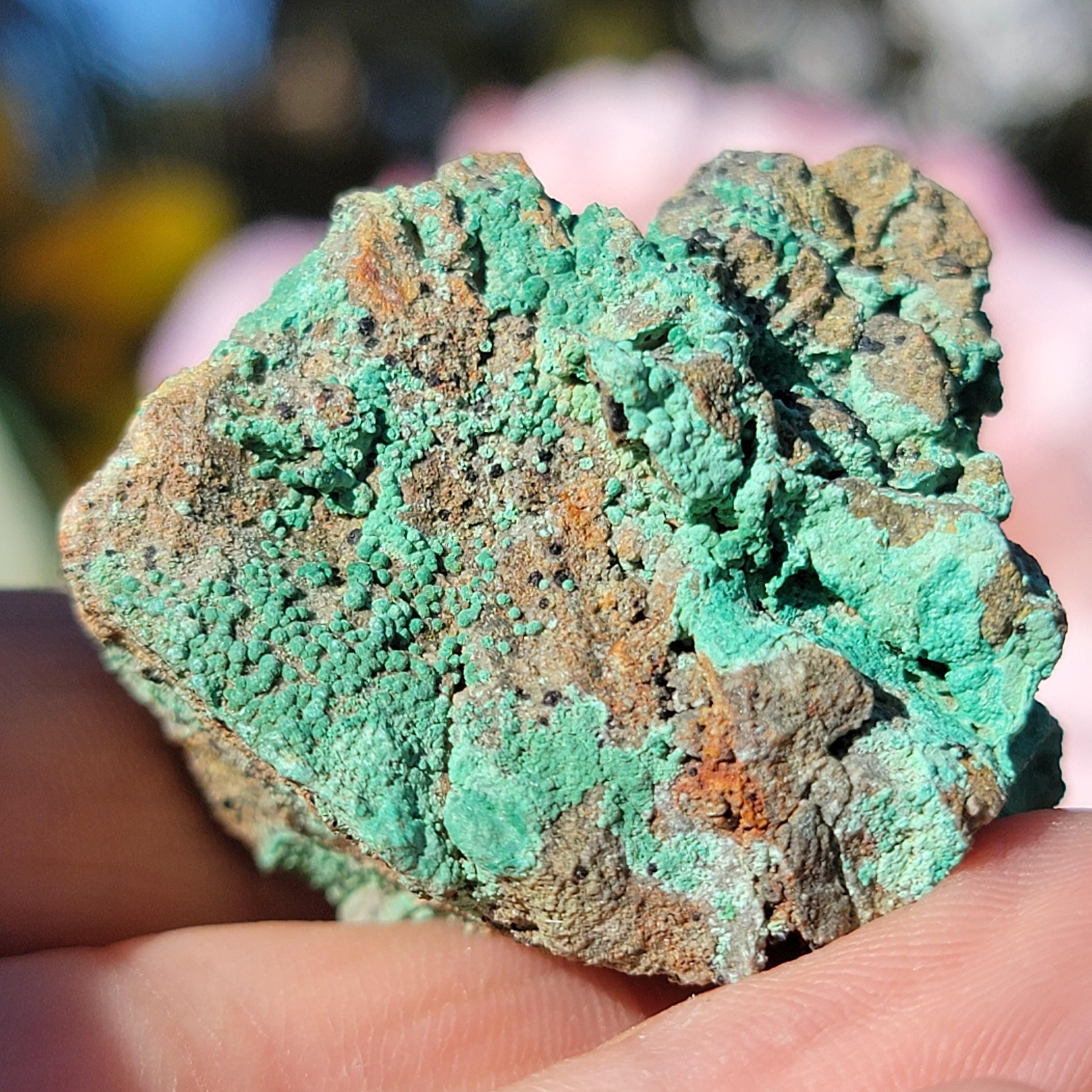 Botryoidal Malachite Rock Specimen | Light Green Copper Ore Mineral | Jerome, Arizona | Raw Stone | 31.20g