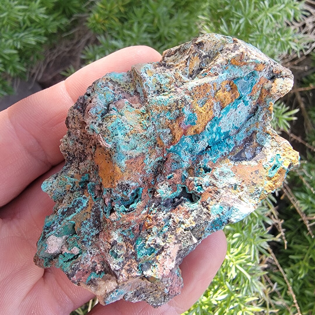 Blue and Green Chrysocolla Rock Specimen Copper Ore Planet Mine Arizona ...