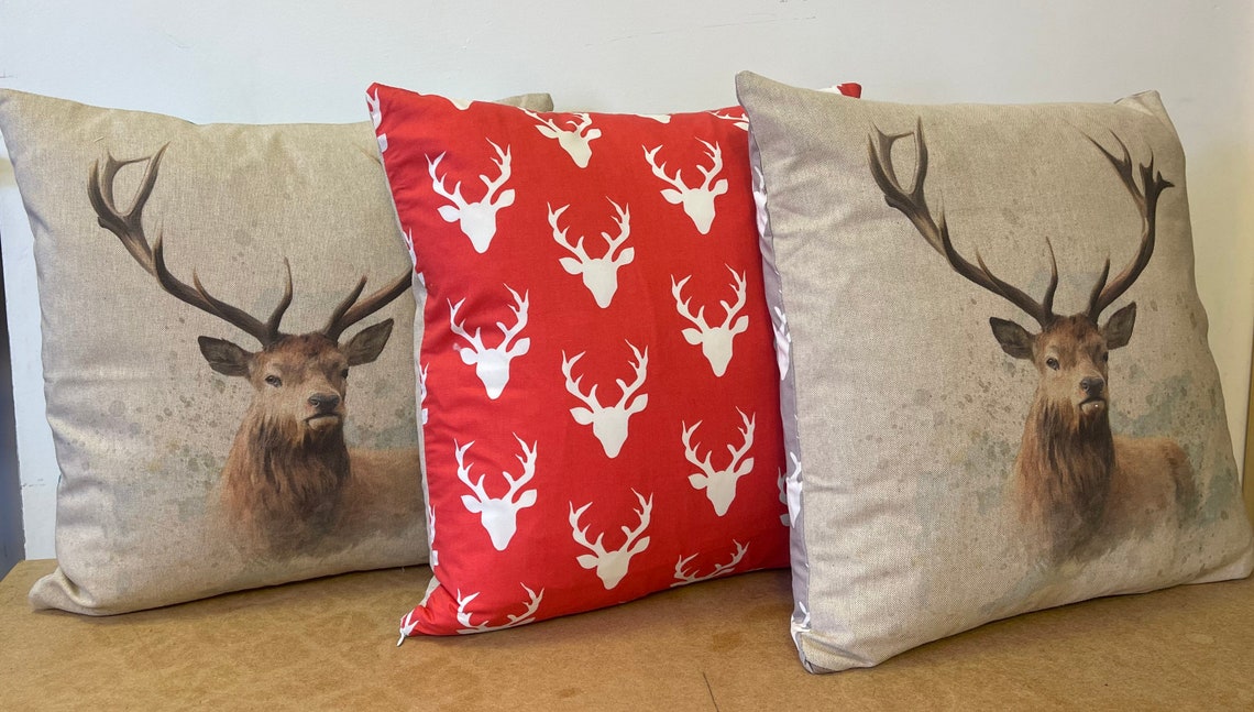 Stag Cushion Etsy