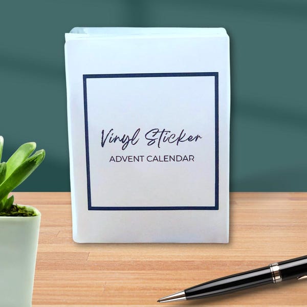 Sticker advent calendar, advent calendar 2025, advent calendar for kids, unique advent calendar, advent calendar for adults