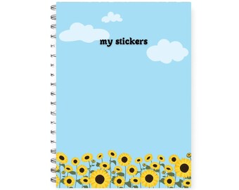 Reusable sticker book cozy aesthetic, Sticker album, sticker release book, sticker collector book, sticker binder, sticker collection book