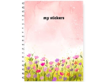 Reusable sticker book cozy aesthetic, Sticker album, sticker collector book, sticker collection book, sticker release book, sticker binder
