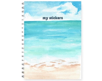 Reusable sticker book landscape, Sticker album, sticker collector book, sticker collection book, sticker binder, sticker release book