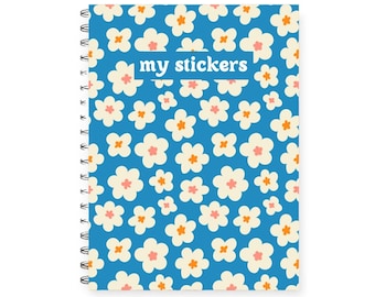 Reusable sticker book a5, cute sticker book, Sticker album reusable, sticker collection book, sticker release notebook, sticker binder