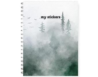 Reusable sticker book landscape, sticker binder, Sticker album, sticker collector book, sticker collection book, sticker release book