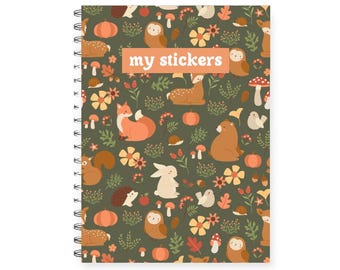 Reusable sticker book animals, cute sticker book, Sticker album reusable, sticker collection book, sticker release notebook