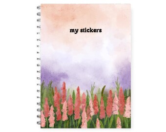 Reusable sticker book cozy aesthetic, sticker binder, Sticker album, sticker collector book, sticker collection book, sticker release book