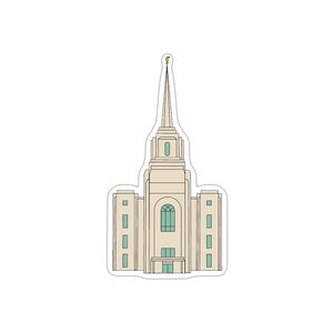 Brigham City Temple, temple stickers, lds gifts for missionaries, lds temple stickers, lds baptism gift boy, youth theme sticker